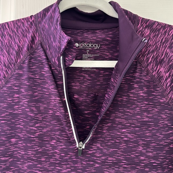 Ideology Athletic Zip Neck Long Sleeve Top - Picture 2 of 5